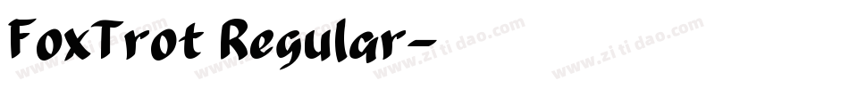 FoxTrot Regular字体转换